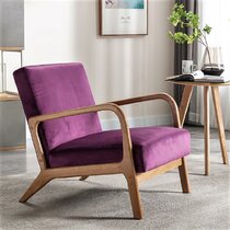 Plum velvet online chair